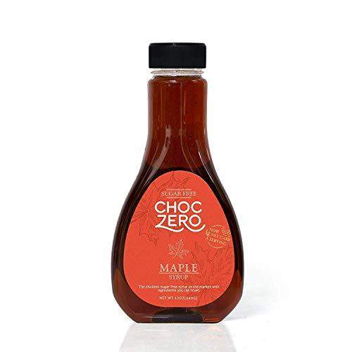 ChocZero's Maple Syrup. Sugar free, Low Carb, Sugar Alcohol free, Gluten Free, No preservatives, Non-GMO. Dessert and Breakfast Topping Syrup. 1 Bottle(12oz) - Carb Free Zone