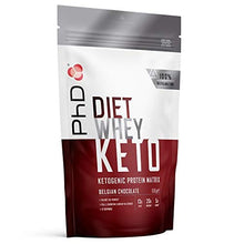 Load image into Gallery viewer, PhD Nutrition Diet Whey Keto, Ketogenic Protein Powder, Including Added Mct Powder, Belgian Chocolate, 600 g
