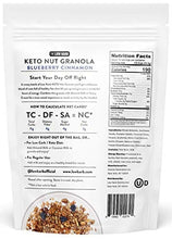 Load image into Gallery viewer, Low Karb - Keto Blueberry Nut Granola Healthy Breakfast Cereal - Low Carb Snacks &amp; Food - 3g Net Carbs - Almonds, Pecans, Coconut and more (22 oz) (1 Count)

