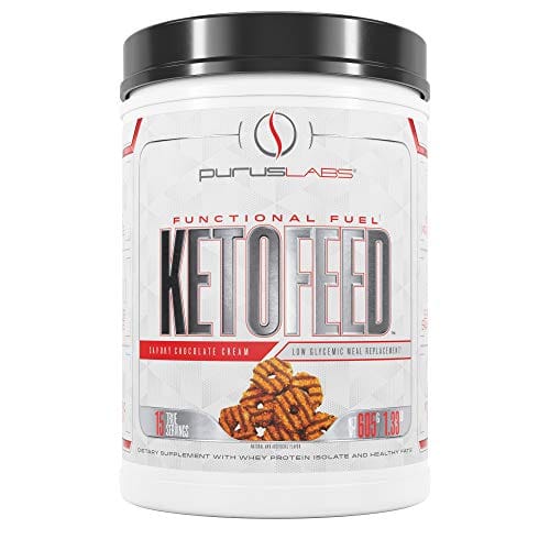 Purus Labs Ketofeed Low Glycemic Meal Replacement, Samoa Chocolate Cream,21.3 Oz