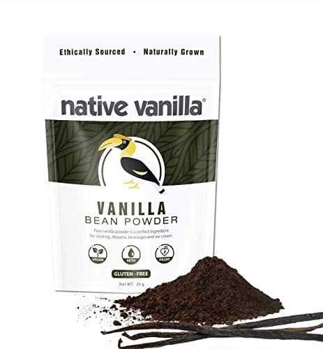 Native Vanilla - Premium Gourmet 100% Pure Ground Vanilla Bean Powder - for  Coffee, Baking, Ice Cream, Keto-Friendly (25 g) – Carb Free Zone