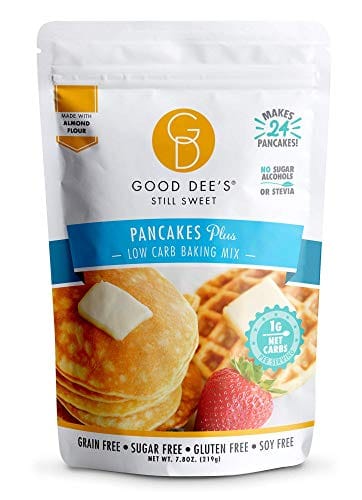 Good Dee’s Pancake, Waffle & Scone Mix - Low Carb Keto Baking Mix (1g Net Carbs, 24 Pancakes) | Sugar-Free, Gluten-Free, Grain-Free, Dairy-Free & Soy-Free | Diabetic, Atkins & WW Friendly