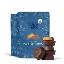 Load image into Gallery viewer, ChocZero&#39;s Milk Chocolate Peanut Butter Cups - NO ADDED SUGAR, KETO FRIENDLY, 2bags - Carb Free Zone
