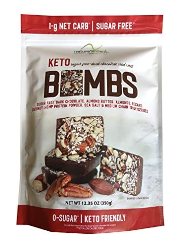 Nature's Intent Keto Bombs Sugar Free 1-g Net Carb One Bag of 12.35 oz (350g)