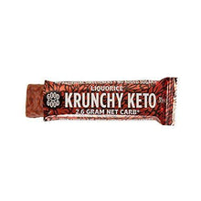 Load image into Gallery viewer, Crunchy Keto Bar (15x35g) - High Fibre Low Carb All Natural No Sugar - Liquorice - Carb Free Zone
