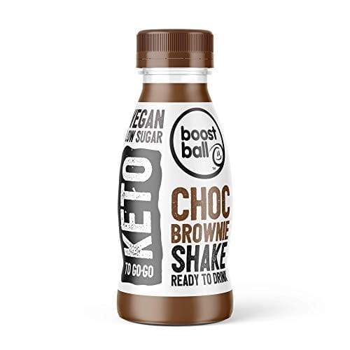 Boostballs Keto Shake, Ready to Drink Chocolate Brownie Shake, Vegan, Keto, Low Sugar Shake, Pack of 12, 310 ml - Carb Free Zone