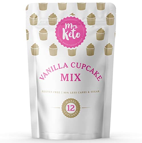 Mrs. Keto Vanilla Cupcake & Cake Mix - Low Carb, High Protein, Sugar Free, Gluten Free