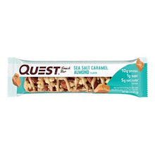 Load image into Gallery viewer, Quest Nutrition Sea Salt Caramel Almond Snack Bar, High Protein, Low Carb, Gluten Free, Keto Friendly, 12-Count
