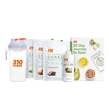 Load image into Gallery viewer, Keto Starter Kit by 310 Nutrition - Includes Vegan Organic Meal Replacement Shake, MCT Oil, Shaker Cup and E-Book (Variety)
