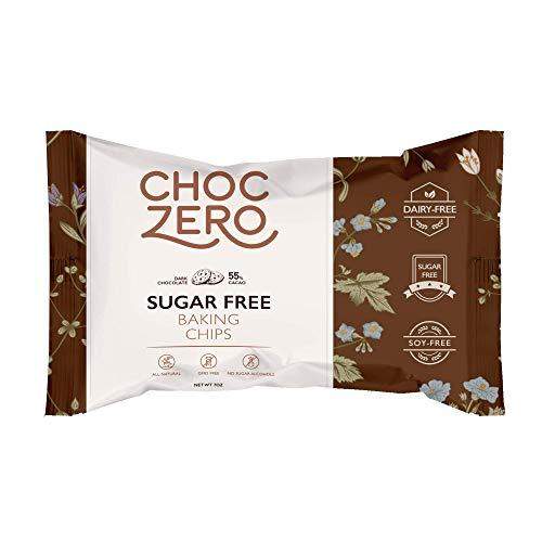 ChocZero's Dark Chocolate Chips - Sugar Free, Low Carb, Keto Friendly, 7oz - Carb Free Zone