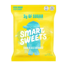 Load image into Gallery viewer, SmartSweets Low Calorie Plant-Based Free From Sugar Alcohols Candy, Sour Blast Buddies, 1.8 Ounce (Pack of 12), 21.6 Ounce
