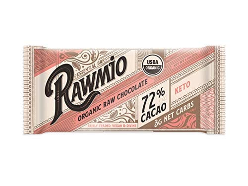 Organic Raw Keto Chocolate - 72% - 3g Net Carbs, Sugar Free, made with Stone-Ground Peruvian Cacao & Raw Cacao Butter. (30g), 3 Pack