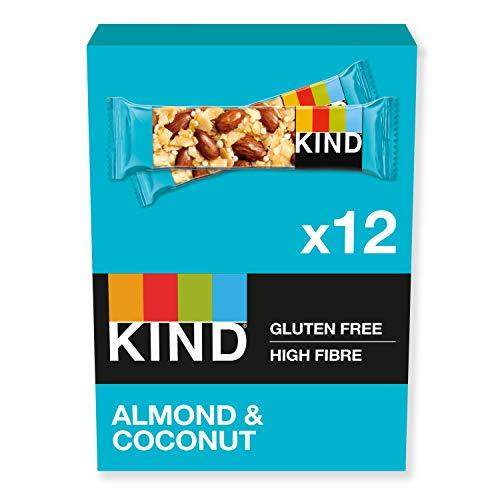 KIND Bars, Healthy Gluten Free & Low Calorie Snack Bars, Almond & Coconut, 12 Bars, (Packaging May Vary)