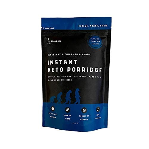 Keto Breakfast Porridge | Low Carb Porridge Alternative with Natural Ingredients | Keto Noatmeal | 5 Flavours Available - Blueberry & Cinnamon