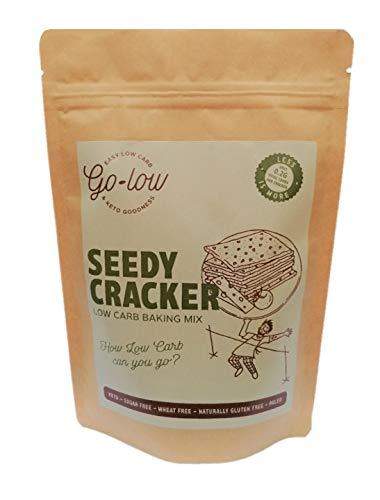 Go-Low Seedy Cracker Low Carb Mix | Artisan Made in Yorkshire from Wholefoods | Keto | Sugar Free | Gluten Free | Wheat Free | Paleo - Carb Free Zone