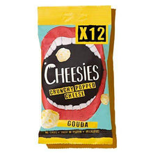 Load image into Gallery viewer, CHEESIES Crunchy Cheese Snack, Gouda. No Carb, No Sugar, High Protein, Gluten Free, Vegetarian, Keto 12 x 20g Bags - Carb Free Zone
