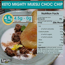 Load image into Gallery viewer, Raw Gorilla Keto Choc CHIP Mighty Muesli (250g) | Vegan | No Added Sugar | Healthy | Breakfast | Low Carb | Muesli
