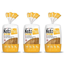 Load image into Gallery viewer, Julian Bakery Keto Thin Bread | 100% Keto | Gluten-Free | Grain-Free | Low Carb | 0 Net Carbs | 3 Pack

