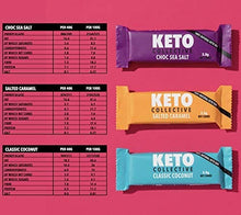 Load image into Gallery viewer, Keto Collective Wholefood Keto Bars I 15x40g I Mixed Selection l 3g Net Carbs I I Low carb I High Fibre I Natural Ingredients I Perfect Fuel for a Keto Lifestyle I Gluten Free I Vegan
