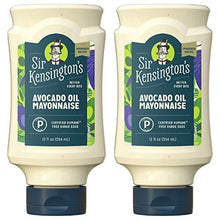 Load image into Gallery viewer, Sir Kensington&#39;s Mayonnaise, Avocado Oil Mayo, Keto Diet &amp; Paleo Diet Certified, Gluten Free, Non- GMO Project Verified, Certified Humane Free Range Eggs, Shelf-Stable, 12 oz pack of 2
