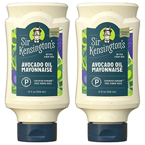Sir Kensington's Mayonnaise, Avocado Oil Mayo, Keto Diet & Paleo Diet Certified, Gluten Free, Non- GMO Project Verified, Certified Humane Free Range Eggs, Shelf-Stable, 12 oz pack of 2