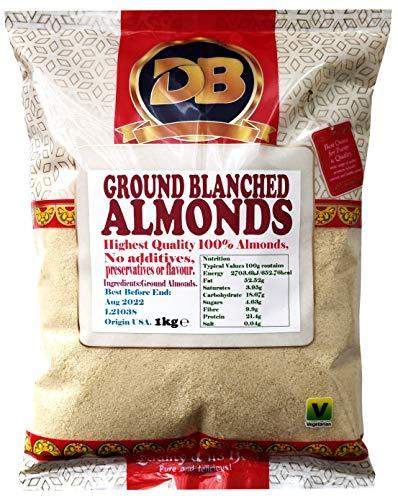 Almond Flour 1kg Blanched Ground Premium Quality Almonds, Gluten Free, Low Carb and High Fiber Blanched Almond Flour Perfect for Keto, Natural Almond Flour Suitable for Vegetarian and Vegan Diets - Carb Free Zone