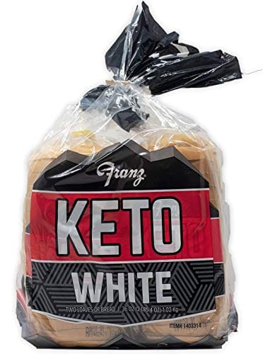 White Keto Bread - Zero NET Carbs - Keto Diet Approved - 2 Loaf Pack (2 x 18oz)