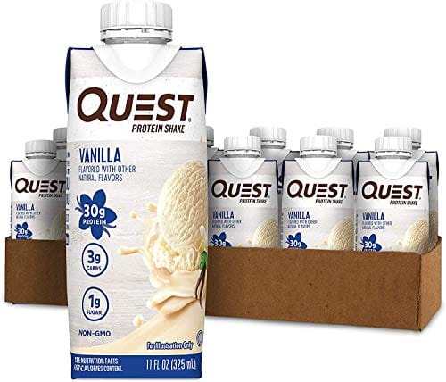 Quest Nutrition Vanilla Protein Shake, High Protein, Low Carb, Gluten Free, Keto Friendly, 12Count