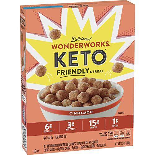 General Mills Cereal Wonderworks Keto Friendly, Cinnamon, 10.2 Ounce - Carb Free Zone