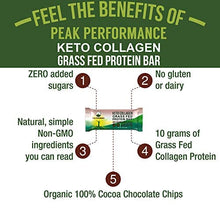 Load image into Gallery viewer, Keto Bars - Grass Fed Collagen + Bone Broth Keto Protein Bars with Organic Almond Butter. 12 Pack Keto Protein Bar Snacks No Added Sugar. 4 Flavors Keto + Paleo Perfect Snack Bar. Chocolate Brownie
