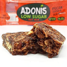 Load image into Gallery viewer, Adonis Keto Bar | Pecan Nut Snack Bars | 100% Natural Snacks, Low Carb, Vegan, Gluten Free, Low Sugar, Paleo - Box of 16 - Carb Free Zone
