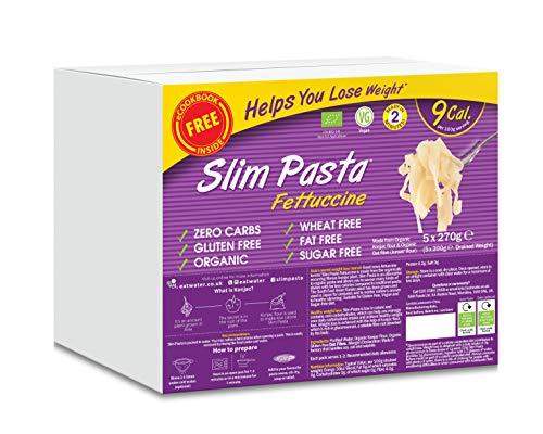 Eat Water Slim Pasta Fettuccine Organic 270g (Enviro PK of 5) - Carb Free Zone