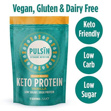 Load image into Gallery viewer, Pulsin PlantBased Keto Powder in Vanilla Flavour G0001072, White, 1 Count
