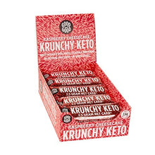 Load image into Gallery viewer, Krunchy Keto Bar (15x35g) - High Fibre Low Carb All Natural No Sugar Added - Raspberry Cheesecake
