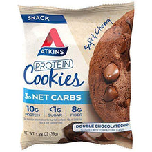 Load image into Gallery viewer, Atkins Atkins Protein Cookie Double Chocolate Chunk, 4 Count - Carb Free Zone
