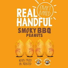 Load image into Gallery viewer, Real Handful Craft Baked Smoky BBQ Peanuts - Hi-Oleic Argentinian Peanuts - BBQ Nuts Naturally Seasoned - Never Fried or Roasted - Vegan &amp; Keto Friendly - Protein Snack (2 x 500g Bulk Packs)
