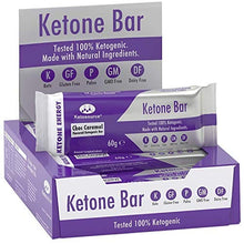 Load image into Gallery viewer, Ketone Bar (12 X 60g) | Keto Bar with All Natural Ingredients | Keto Snacks for Keto Diet | 3.1 Net Carbs per Bar | Truly Ketogenic | Gluten &amp; Dairy Free | Choc Caramel Flavour | Ketosource®
