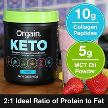 Load image into Gallery viewer, Orgain Keto Collagen Protein Powder with MCT Oil, Vanilla - Paleo Friendly, Grass Fed Hydrolyzed Collagen Peptides Type I and III, Dairy Free, Gluten Free, Soy Free, 0.88 Lb (Packaging May Vary)
