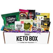 Load image into Gallery viewer, Bauer Keto Snack Box - (12 Snack Variety Pack) - Assorted Snacks Selection for Low-Carb and Ketogenic Diet - Carb Free Zone
