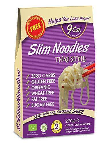 Eat Water Slim Pasta Thai Style Noodles | Zero Carbohydrate * 270 Grams | Made from Gluten Free Konjac Flour | Keto Paleo Diet and Vegan | Zero Sugar and Low Calorie Food (5) - Carb Free Zone