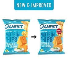 Load image into Gallery viewer, Quest Nutrition Protein Chips, Cheddar &amp; Sour Cream, Pack of 12
