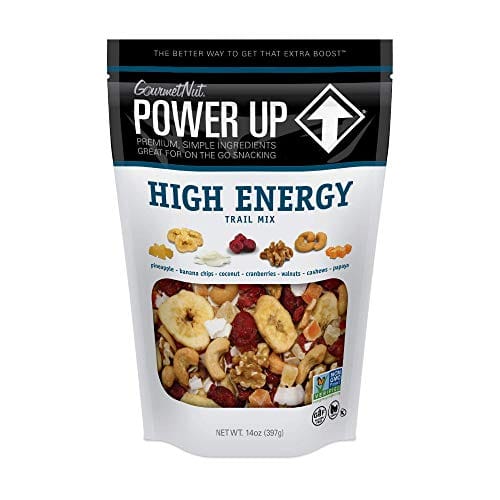 Power Up Trail Mix, High Energy Trail Mix, Keto-Friendly, Paleo-Friendly, Non-GMO, Vegan, GlutenFree, No Artificial Ingredients, Gourmet Nut, 14 oz Bag