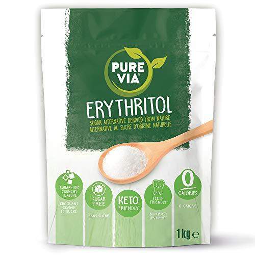 Pure Via Erythritol 1kg, Keto Friendly Sugar Alternative, Non-GMO Certified