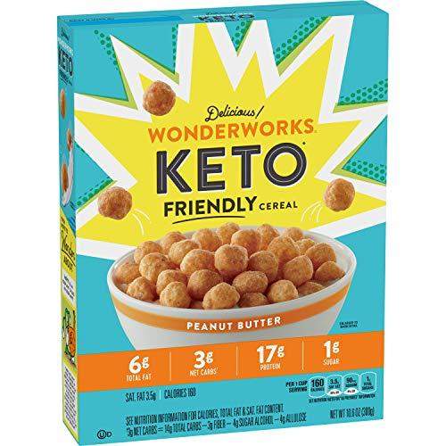 General Mills Cereal Wonderworks Keto Friendly, Peanut Butter, 10.6 Ounce - Carb Free Zone