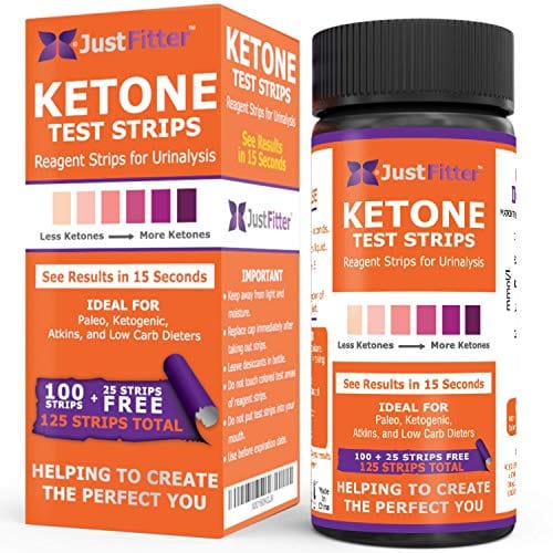 Ketone Keto Urine Test Strips. Look and Feel Great on a Low Carb Ketogenic Diet. Accurately Measure Your Fat Burning Ketosis Levels in 15 Seconds. 125 Strips.
