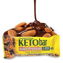 Load image into Gallery viewer, Nature&#39;s Plus Keto High Protein Chocolate Almond Crunch Bar (12 Pack) - Whole Food Low Carb Protein Bar, Perfect for Keto and Low Glycemic Lifestyles - Gluten Free

