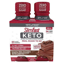 Load image into Gallery viewer, SlimFast Keto Chocolate Shake - Ready to Drink Meal Replacement, (Each 4 Count of 11 Fl Oz Bottles) 44 Fl Oz
