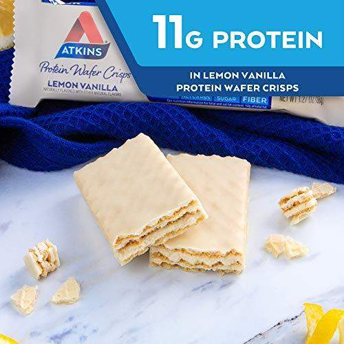 atkins lemon wafers