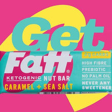 Load image into Gallery viewer, FattBar Keto Bars (Caramel &amp; Sea Salt, 5-Pack) | Natural and Delicious Keto Snacks Packed with Super Fats | No Gluten Ingredients, Low Carb, High Fibre, Low Sugar, Keto, Sweetener Free, Vegan, Non GMO - Carb Free Zone
