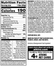 Load image into Gallery viewer, Atkins Protein Meal Bar, Cookies &amp; Crème, Keto Friendly, 5 Count - Carb Free Zone
